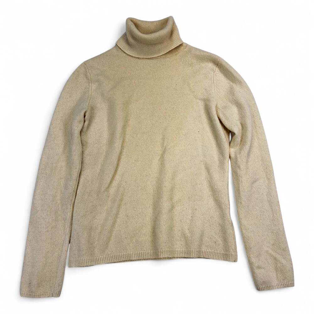 Madison Cream Turtleneck‎ Sweater - Women's S